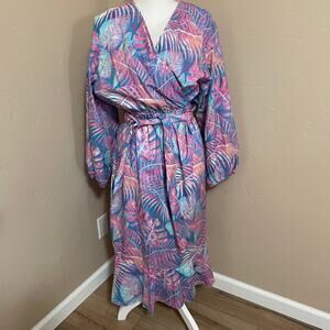 Galu Janets Samoan Handmade Dress Size 14 Tropical